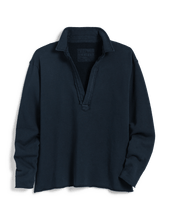 Load image into Gallery viewer, Frank &amp; Eileen Triple Fleece Popover Henley in British Royal Navy
