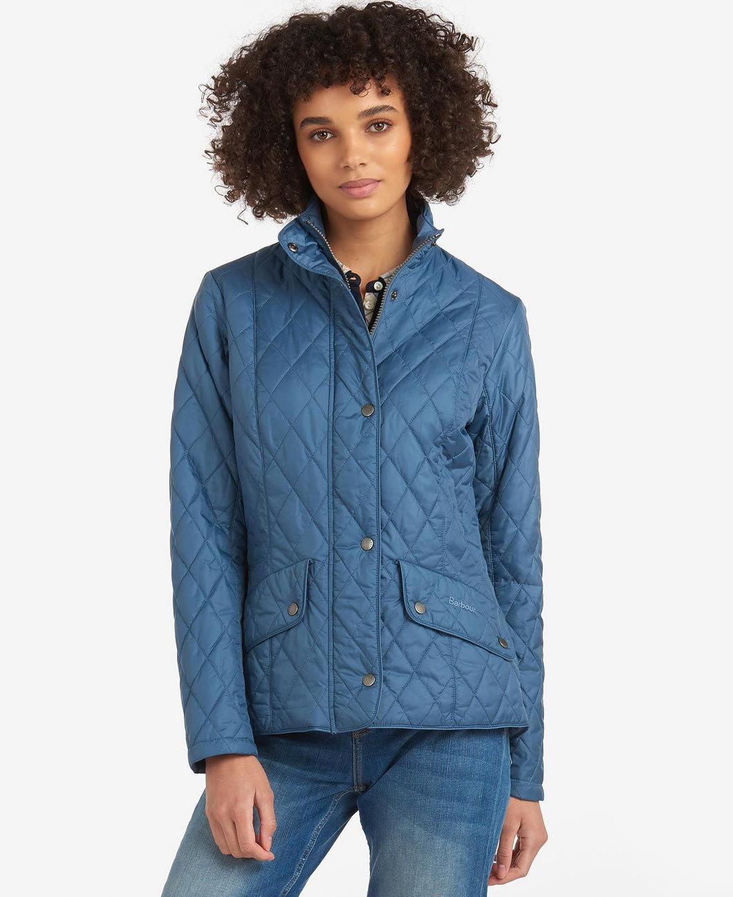 Barbour Cavalry Quilted Jacket China Blue