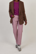 Load image into Gallery viewer, Hartford Women&#39;s Wool  Jacket in Brown &amp; Plum
