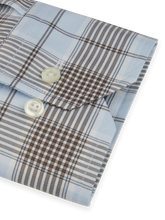 Load image into Gallery viewer, Stenstroms Blue Checked Twill Shirt
