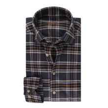 Load image into Gallery viewer, Stenstroms Casual Checked Oxford Shirt in Blue
