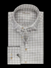 Load image into Gallery viewer, Stenstroms Casual Beige Checked Twill Shirt

