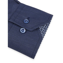 Load image into Gallery viewer, Stenstroms Contrast Twill Shirt in Navy
