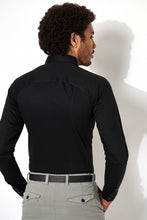 Load image into Gallery viewer, Desoto Pique LS Shirt in Black
