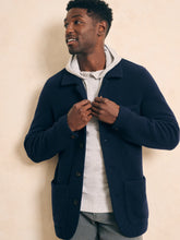 Load image into Gallery viewer, Faherty Wool Chore Jacket in Navy
