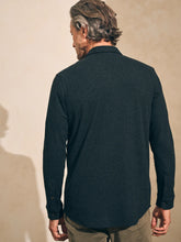 Load image into Gallery viewer, Faherty Men&#39;s Legend Sweater Shirt in Heathered Black Twill
