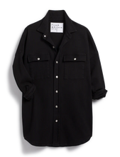 Load image into Gallery viewer, Frank &amp; Eileen McLoghlin Shirt Jacket in Black
