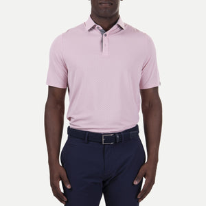 KJUS Savin Structure S/S Polo in Pink Salt