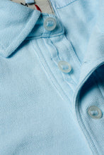 Load image into Gallery viewer, Relwen Men&#39;s Pique Slot Polo in Pale Blue
