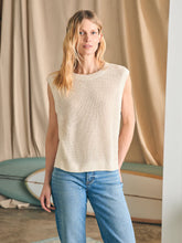 Load image into Gallery viewer, Faherty Miramar Linen Muscle Tank in Summer Sand
