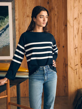 Load image into Gallery viewer, Faherty Women&#39;s Sport Jersey Long-Sleeve in Cape May Stripe

