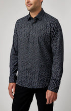 Load image into Gallery viewer, Stone Rose LS Black Ditsy Print Shirt
