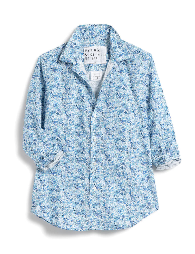 F&E Barry Shirt in Blue Floral