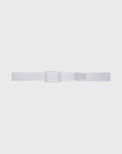 Travis Mathew Staggerwing Stretch Belt in Microchip/White