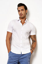 Load image into Gallery viewer, Desoto S/S Solid Jersey Shirt in White
