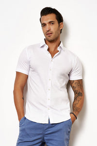 Desoto S/S Solid Jersey Shirt in White