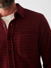 Load image into Gallery viewer, Faherty Men&#39;s Legend Sweater Shirt in Red/Black Gingham
