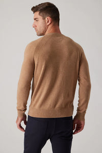 Raffi L/S Raglan Cashmere Sweater in Camel