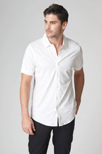 Load image into Gallery viewer, Raffi Linden S/S Button Front Shirt in White
