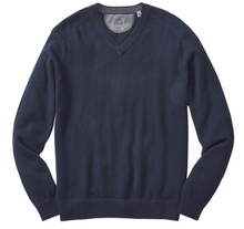 Load image into Gallery viewer, Raffi Cashmere V-Neck Sweater in Indigo
