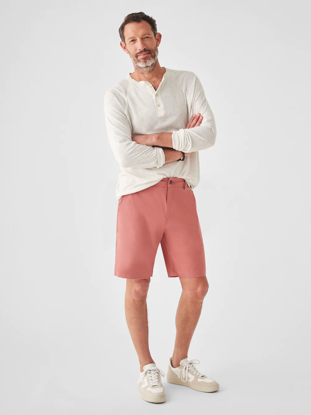 Faherty Men's Belt Loop All Day Shorts in Sunrose