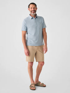 Faherty Men's Sunwashed Polo in Blue Breeze