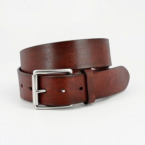 Torino Belts Hand Burnished Bridle Leather color: Brown
